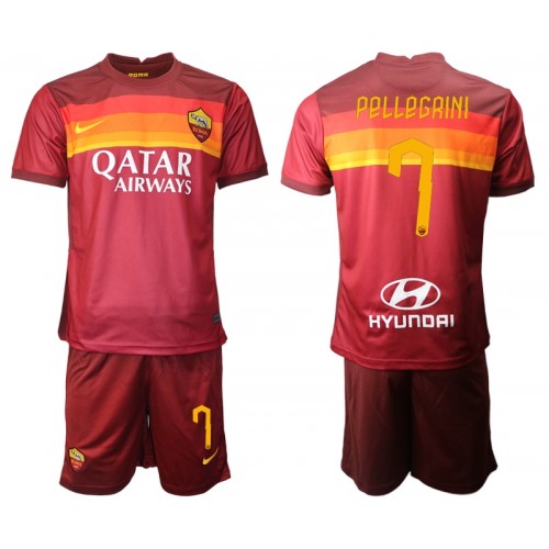 A.S. Roma Dres Lorenzo Pellegrini 7 Dječji Domaći 2020/21 Kratkih Rukava A.S. Roma Dres Lorenzo Pellegrini 7 Dječji Domaći 2020/21 Kratkih Rukava